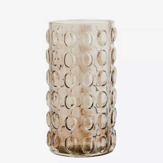Grand vase en verre - Marron clair
