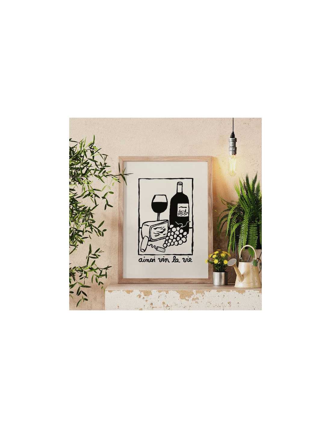 Affiches illustrées vin copain - Les Raffineurs