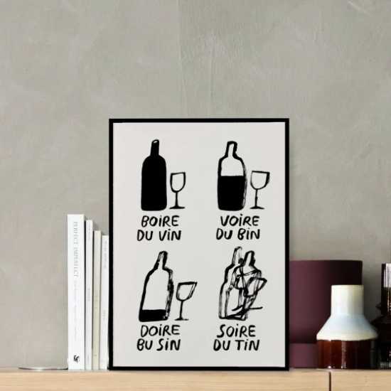 Affiche Boire du Vin - Les Raffineurs