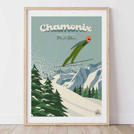 Affiche Montagne - Chamonix