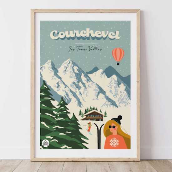 Affiche Montagne - Courchevel