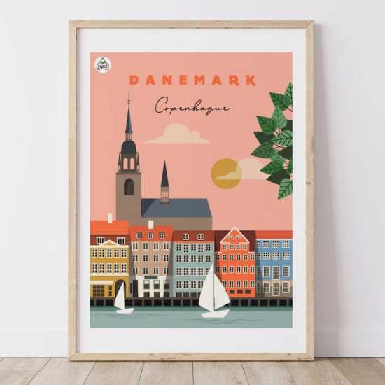 Affiche Monde - Danemark