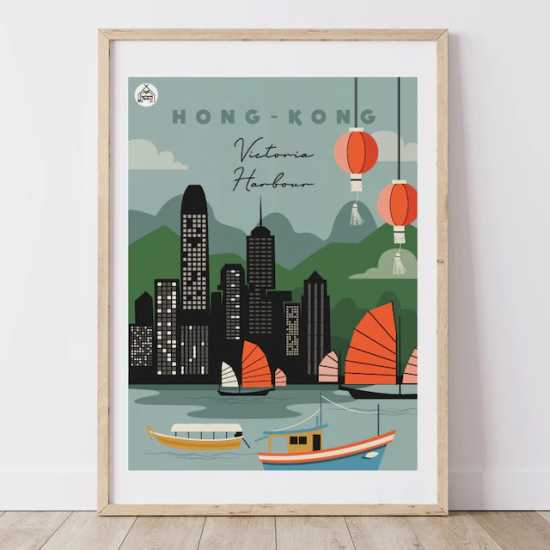 Affiche Monde - Hong Kong