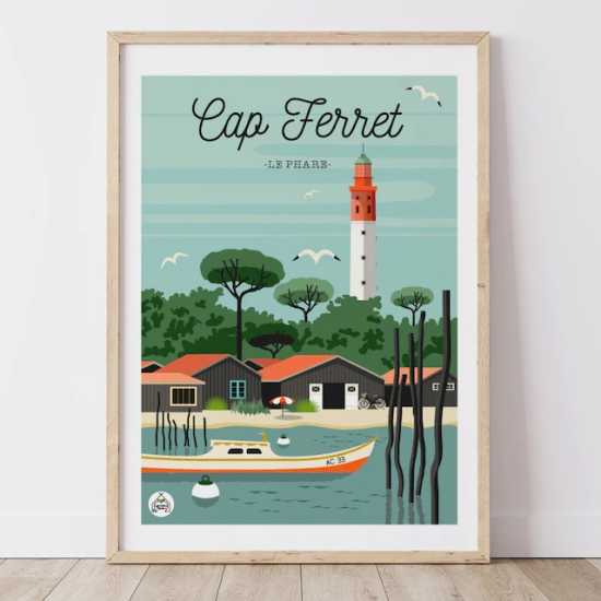 Affiche Cap Ferret - Le phare