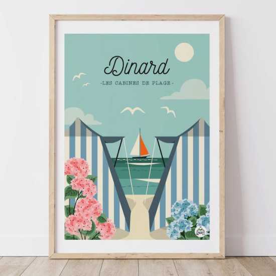Affiche Dinard - Plage