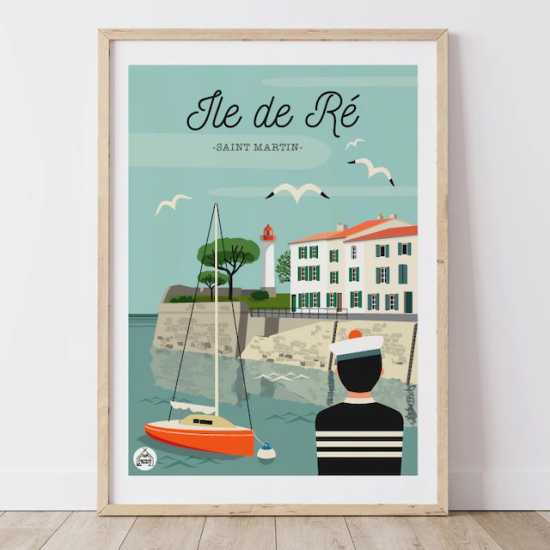 Affiche Ile de Ré - Saint Martin
