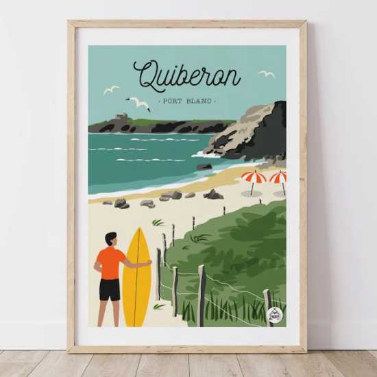 Affiche Quiberon - Port Blanc