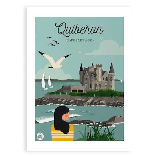 Affiche Quiberon - Côte Sauvage