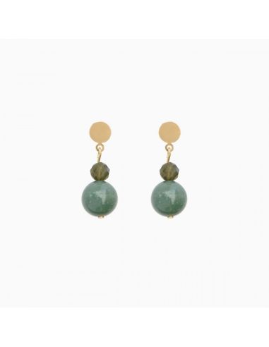 Boucles d'oreilles Bloomfield Vertes - titlee