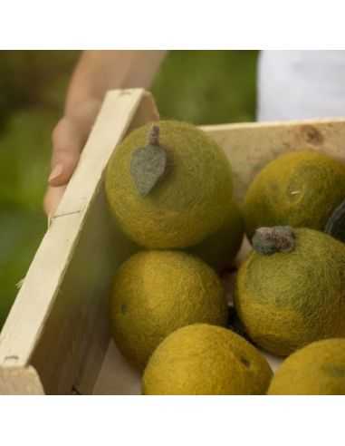 Pomme en laine feutrée - Muskhane