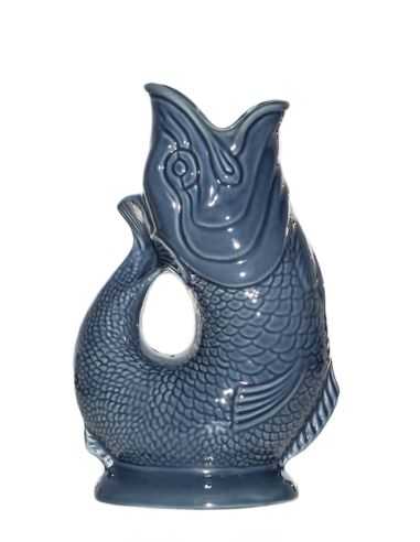 Carafe & vase poisson XL - Bleu