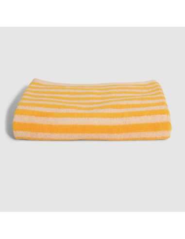 Petite serviette jaune à rayures - Homehagen