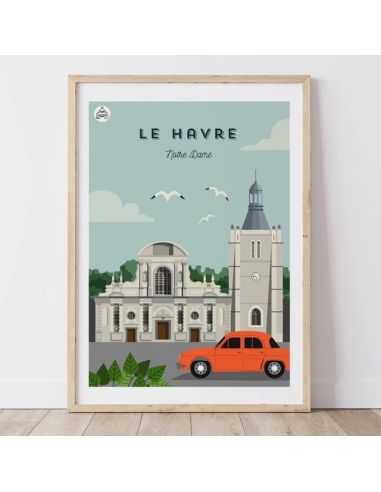Affiche Le Havre - Notre Dame