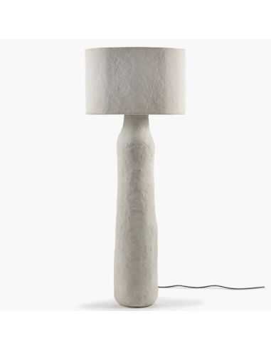 Lampadaire papier mâché Beige - SERAX