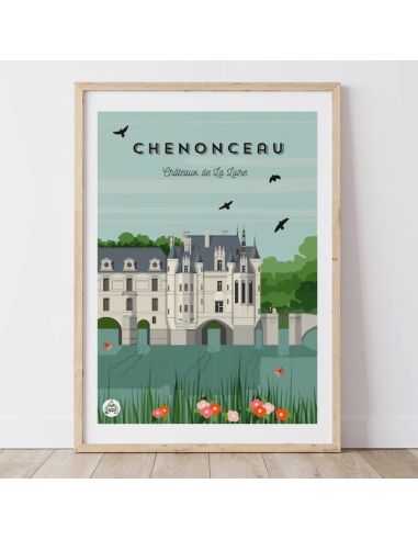 Affiche Châteaux Chenonceau