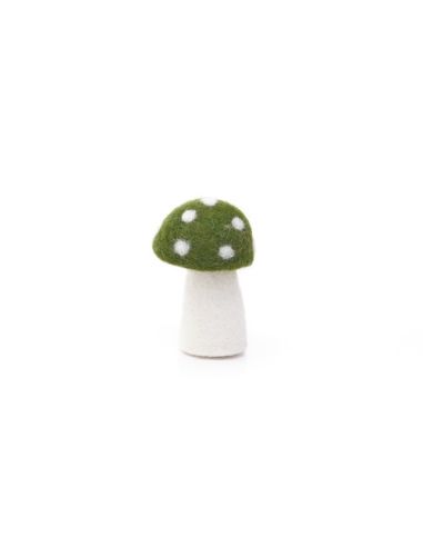 Petit champignon à pois Olive - Muskhane