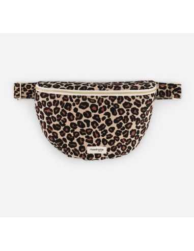 Sac banane XL LEOPARD Beige sand- Rive Droite