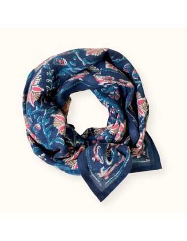 Foulard Latika Bird Céleste - Apaches