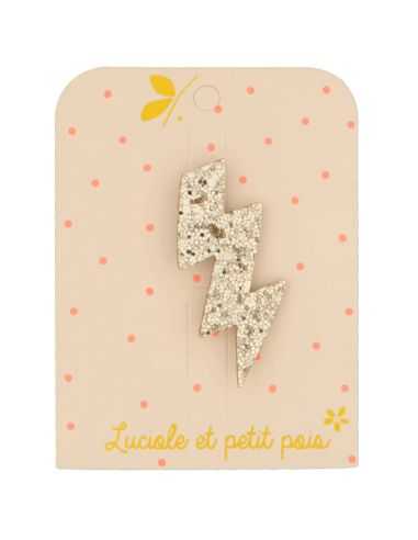 Broche Éclaire à paillettes