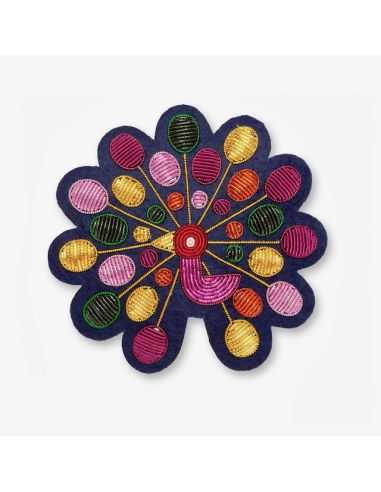 Broche Multico-Paon - Macon & Lesquoy