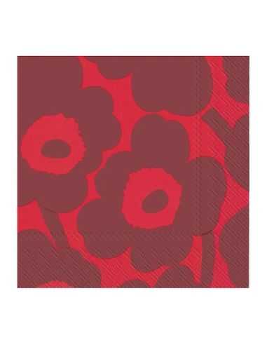 Serviette en papier Marimekko - Unikko red red 25x25cm