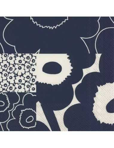 Serviette en papier Marimekko - Unikko kollaasi 33x33cm