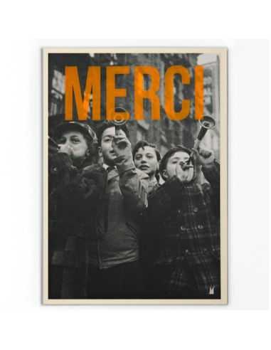 Affiche M 15x21cm MERCI - Atelier Kencre