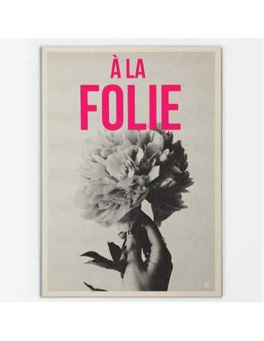 Affiche M 15x21cm À LA FOLIE - Atelier Kencre