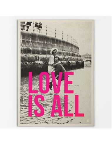 Affiche M 15x21cm LOVE IS ALL - Atelier Kencre