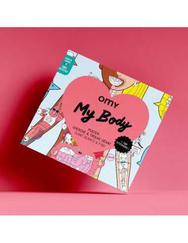 Coloriage géant & stickers My Body - OMY