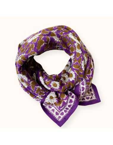 Foulard Latika Coeur Violet - Apaches