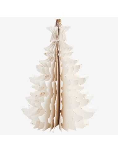 Grand sapin en papier - Blanc