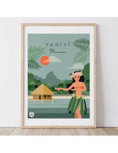 Affiche Monde - Tahiti