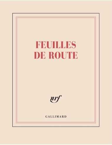 Carnet Feuilles de route - Gallimard