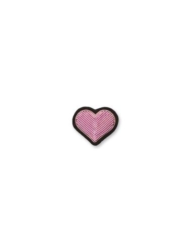 Broche Coeur rose - Macon & Lesquoy