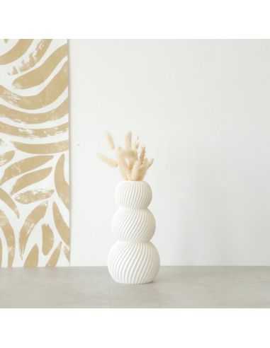 Vase flamant twist - Blanc