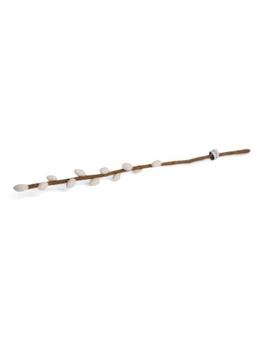 Branche en laine feutrée 30cm - Willow Blanche