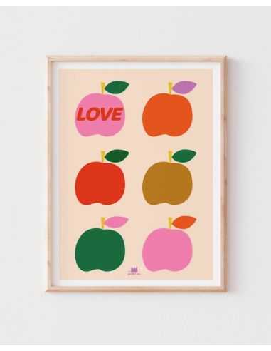 Affiche Love Pommes - Ma Petite Vie