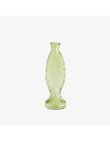 Vase en verre poisson Vert - Madam Stoltz