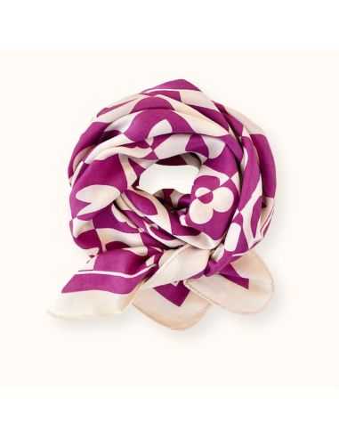 Foulard Palika Damier Fuchsia - Apaches