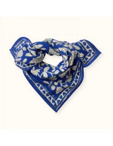 Foulard Manika Coeur Majorelle - Apaches