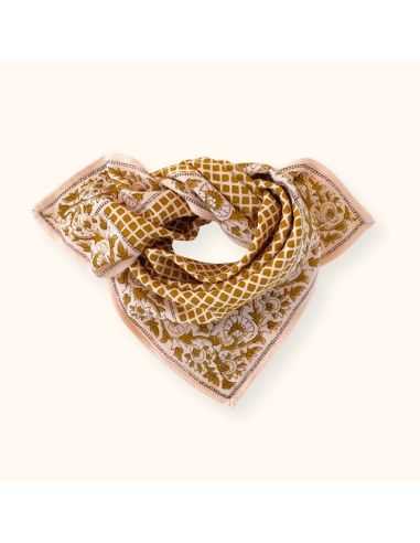 Foulard Manika Mosaïc Tobacco - Apaches