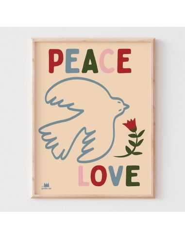 Affiche Peace and Love - Ma Petite Vie