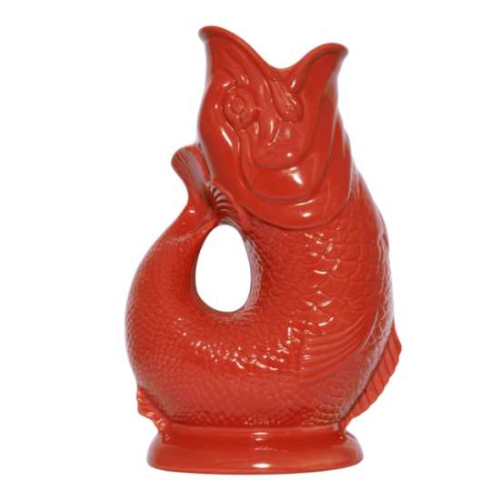 Carafe & vase poisson XL - Rouge