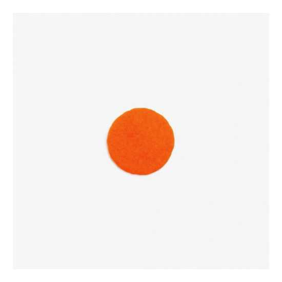 Petite pastille en laine feutrée - Orange
