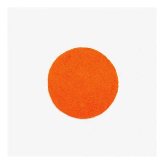Moyenne pastille en laine feutrée - Orange