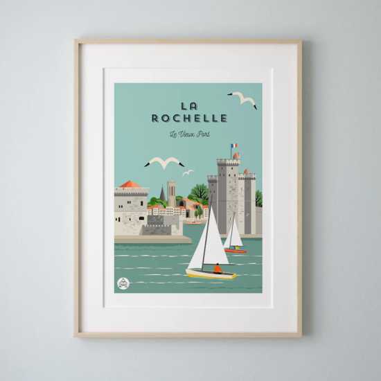 Affiche La Rochelle - Le vieux port