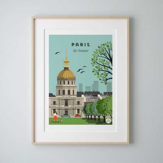 Affiche Paris les Invalides