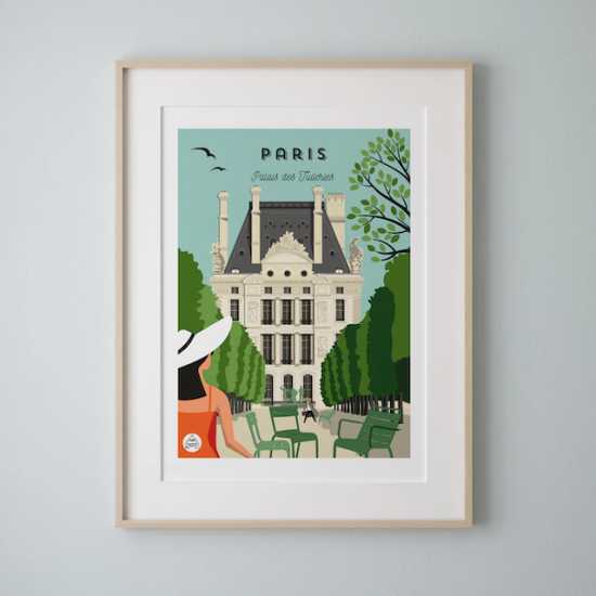 Affiche Paris Palais des Tuileries